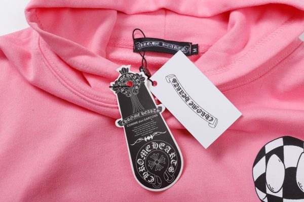 CHROME HEARTS パーカー ピンク チェッカー