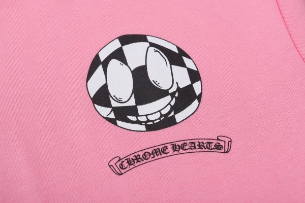 CHROME HEARTS パーカー ピンク チェッカー