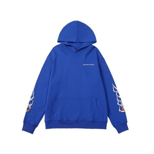 CHROME HEARTS パーカー ブルー クロスロゴ