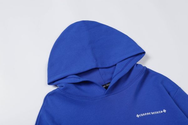 13434625017101830 CHROME HEARTS パーカー ブルー クロスロゴ