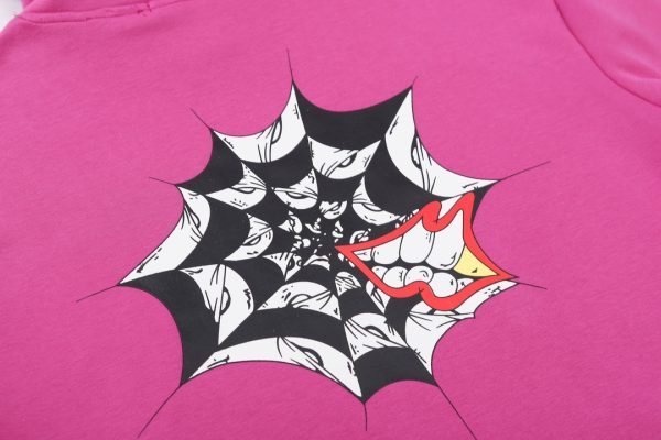 CHROME HEARTS パーカー ピンク スパイダーウェブ