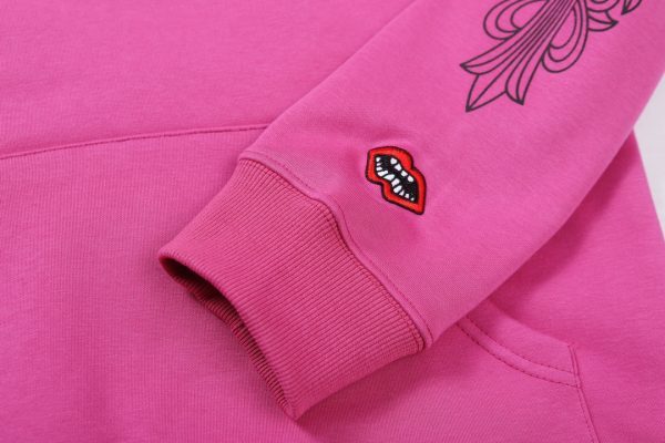 CHROME HEARTS パーカー ピンク スパイダーウェブ