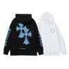 CHROME HEARTS パーカー ホワイト ダブルクロス