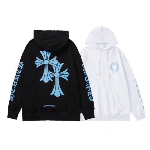 CHROME HEARTS パーカー ホワイト ダブルクロス