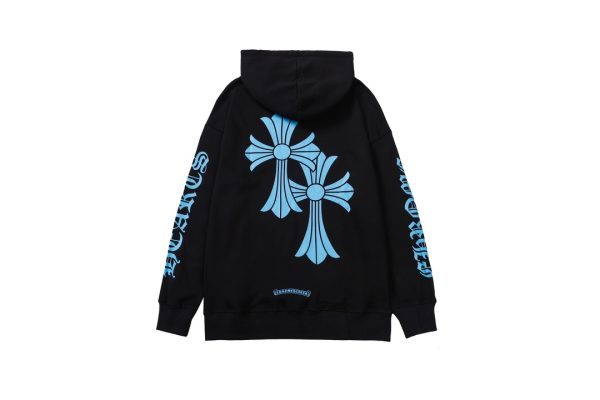 CHROME HEARTS パーカー ホワイト ダブルクロス