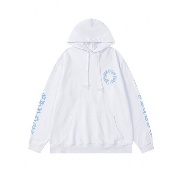 CHROME HEARTS パーカー ホワイト ダブルクロス