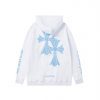 CHROME HEARTS パーカー ホワイト ダブルクロス