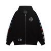 CHROME HEARTS パーカー ブラック ダガージップ
