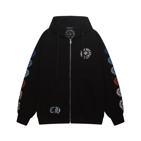 CHROME HEARTS パーカー ブラック ダガージップ
