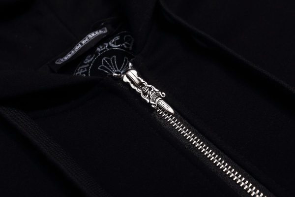 CHROME HEARTS パーカー ブラック ダガージップ