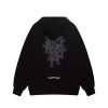 CHROME HEARTS パーカー ブラック クロス刺繍シックルジップ