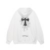 CHROME HEARTS パーカー ブラック クロス刺繍シックルジップ