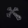 CHROME HEARTS パーカー ブラック クロス刺繍シックルジップ