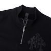 CHROME HEARTS ハーフジップパーカー 黑