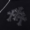 CHROME HEARTS ハーフジップパーカー 黑