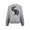 CHROME HEARTS ラウンドネックパーカー 浅灰