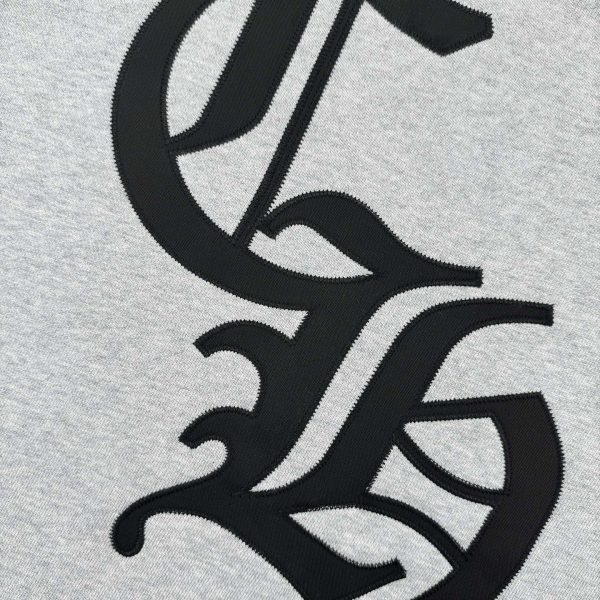 CHROME HEARTS ラウンドネックパーカー 浅灰