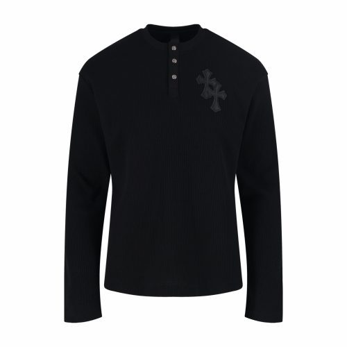 13434630640779853 CHROME HEARTS ヘンリーネックシャツ 黑