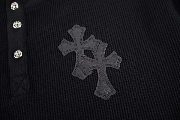 CHROME HEARTS ヘンリーネックシャツ 黑