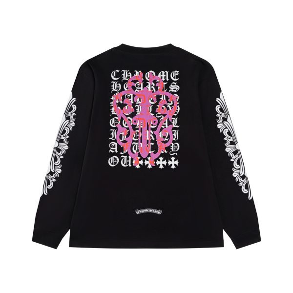 13434630701772864 CHROME HEARTS ラウンドネックパーカー 黑