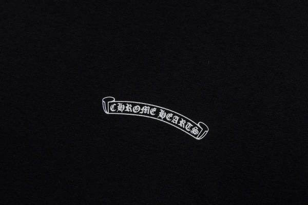 13434630706674431 CHROME HEARTS ラウンドネックパーカー 黑
