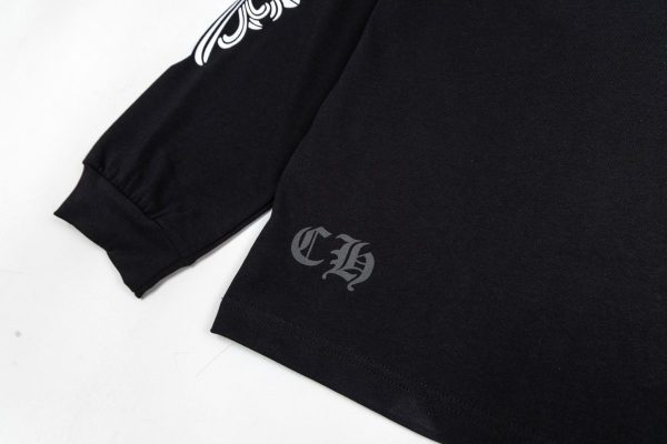 13434630714774499 CHROME HEARTS ラウンドネックパーカー 黑