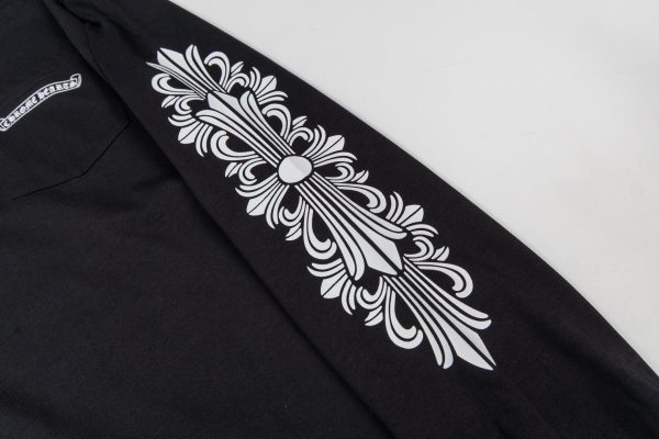 13434630719230498 CHROME HEARTS ラウンドネックパーカー 黑
