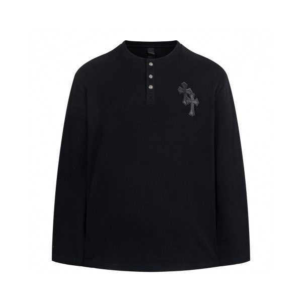 CHROME HEARTS ヘンリーネックシャツ 黑