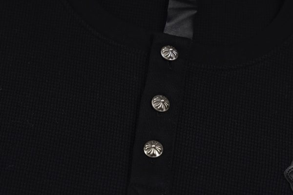 CHROME HEARTS ヘンリーネックシャツ 黑