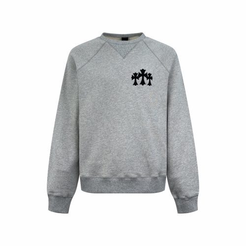 CHROME HEARTS ラウンドネックパーカー 浅灰