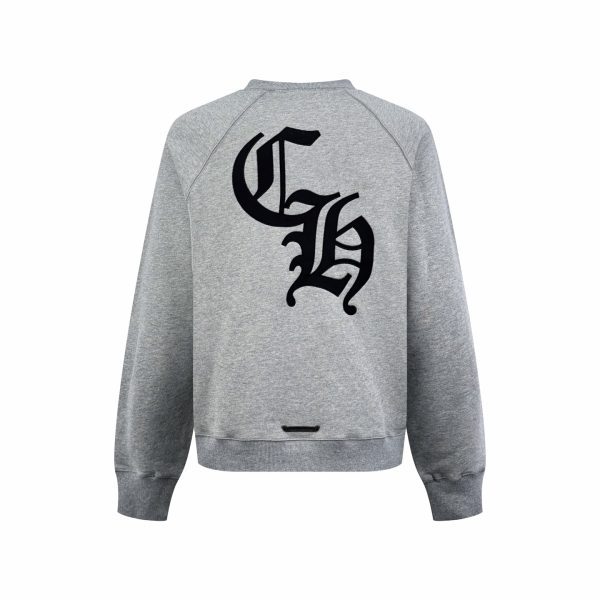 CHROME HEARTS ラウンドネックパーカー 浅灰
