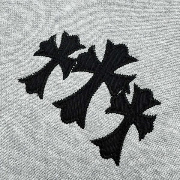 CHROME HEARTS ラウンドネックパーカー 浅灰