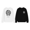 CHROME HEARTS ラウンドネックパーカー 白
