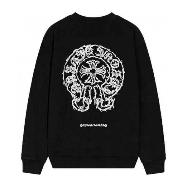CHROME HEARTS ラウンドネックパーカー 白