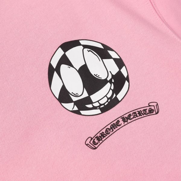CHROME HEARTS ラウンドネックパーカー 粉