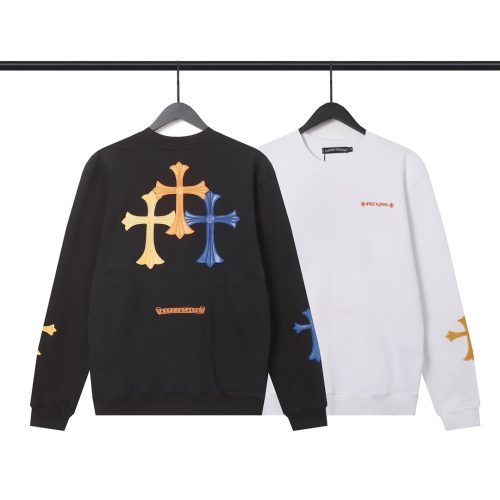 13434630924636238 CHROME HEARTS ラウンドネックパーカー 黑