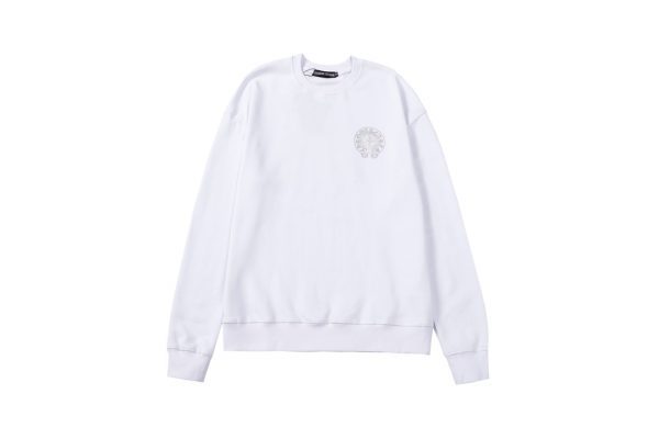 13434630942459215 CHROME HEARTS ラウンドネックパーカー 黑白