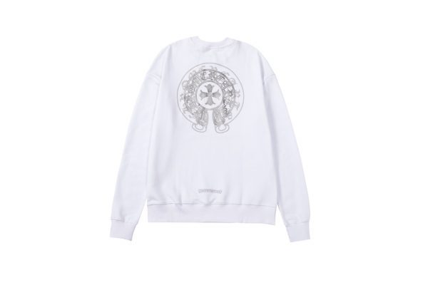 13434630943720461 CHROME HEARTS ラウンドネックパーカー 黑白