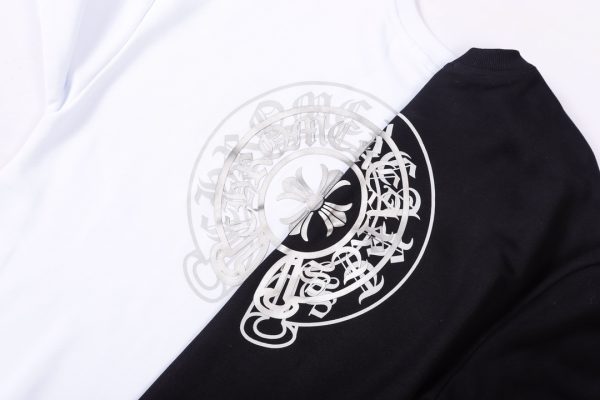 13434630946085078 CHROME HEARTS ラウンドネックパーカー 黑白