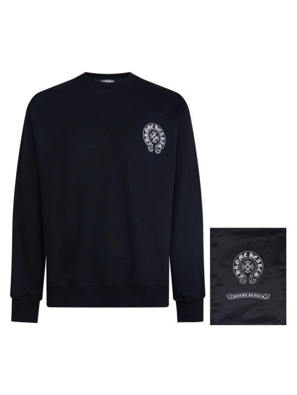CHROME HEARTS ラウンドネックパーカー 黑