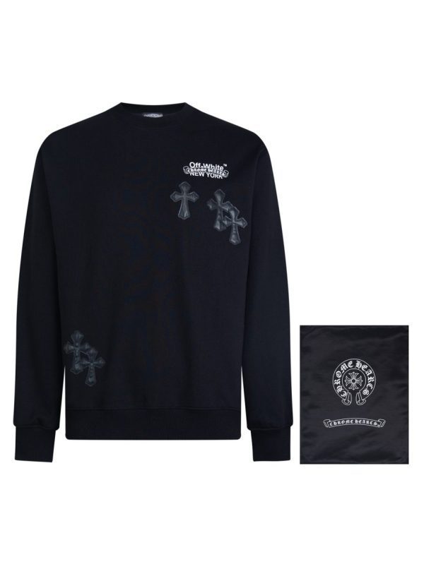 CHROME HEARTS ラウンドネックパーカー 黑