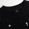 13434630996292525 CHROME HEARTS ラウンドネックパーカー 黑