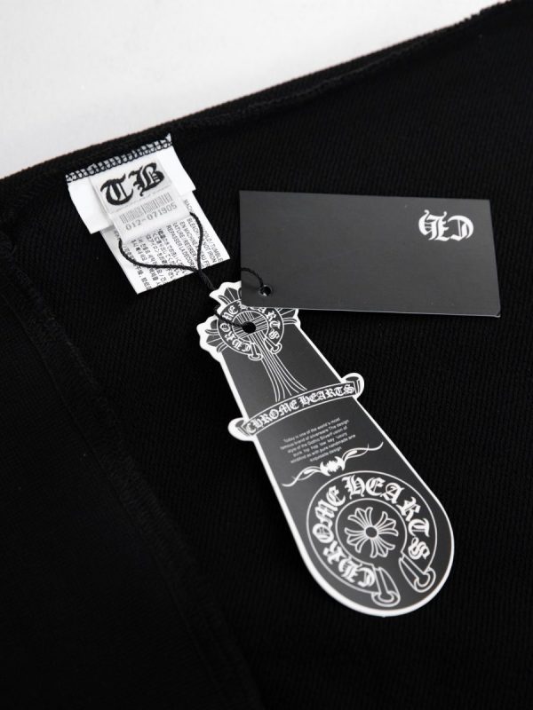 13434631002401341 CHROME HEARTS ラウンドネックパーカー 黑