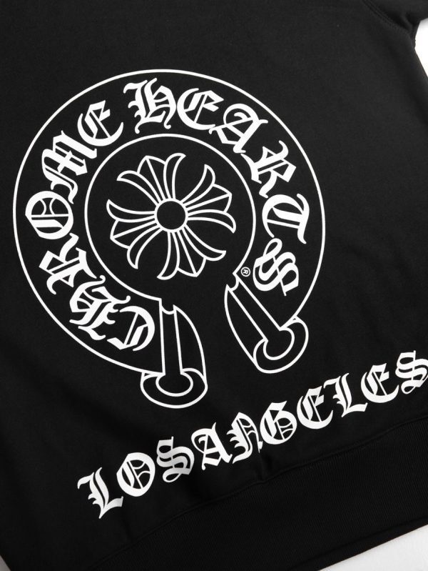 13434631015312062 CHROME HEARTS ラウンドネックパーカー 黑