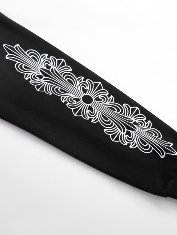 13434631016526991 CHROME HEARTS ラウンドネックパーカー 黑