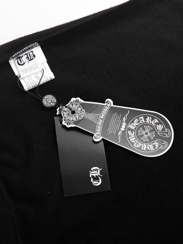 13434631017775172 CHROME HEARTS ラウンドネックパーカー 黑