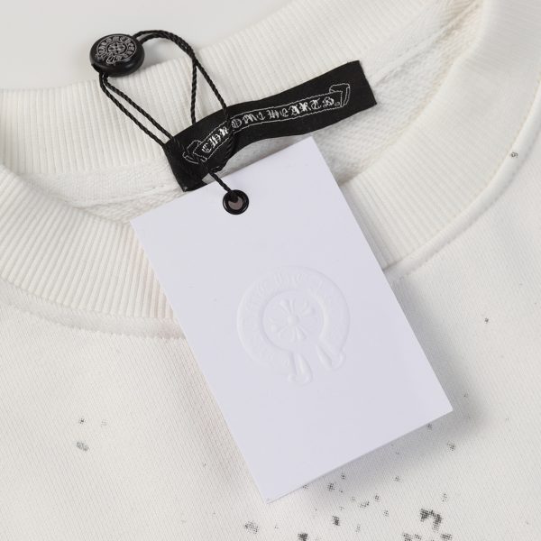 13434631032329791 CHROME HEARTS ラウンドネックパーカー 白