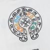 CHROME HEARTS ラウンドネックパーカー 白