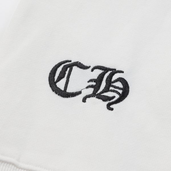 CHROME HEARTS ラウンドネックパーカー 白