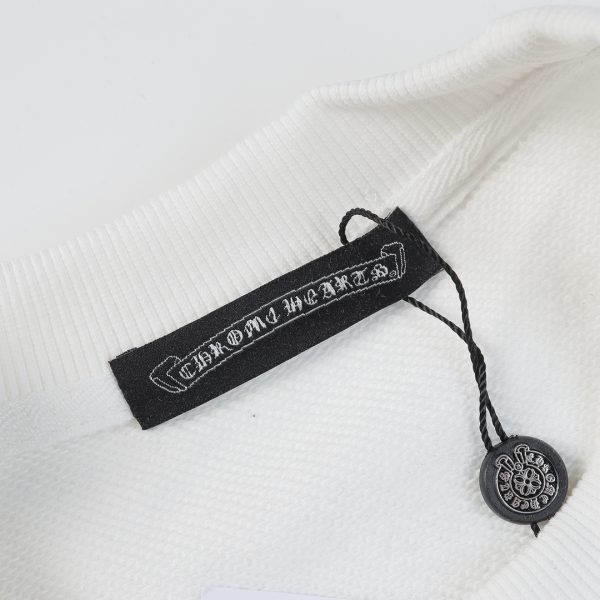 CHROME HEARTS ラウンドネックパーカー 白
